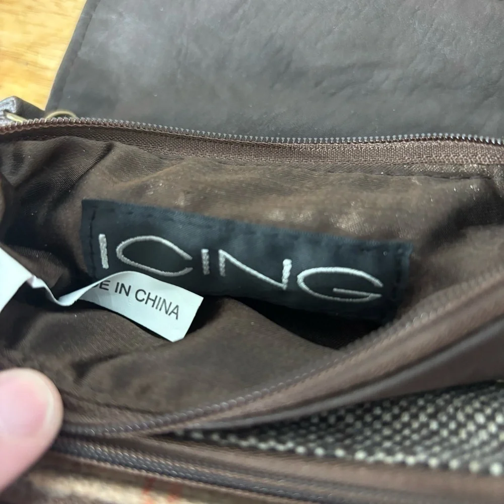 Icing Faux Leather Y2K Plaid Interchangeable Wristlet Coin Purse